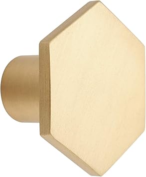 Gold Cabinet Knobs 10 Pack, Solid Brass 