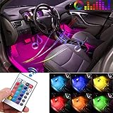 GOADROM Car LED Strip Light, 4pcs 36 LED DC 12V