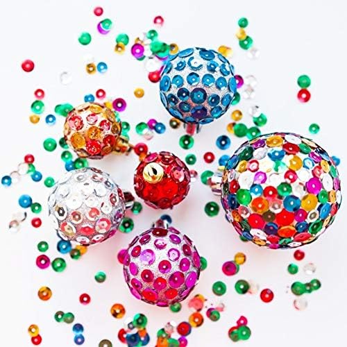 Colorful 1-inch sequins in various colors.