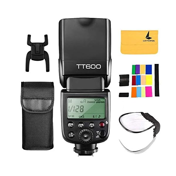 Godox TT600 2.4G Speedlite Master/Slave-Blitz mit integriertem Auslösesystem für Canon Nikon Pentax Olympus Fujifilm Panasonic (TT600)