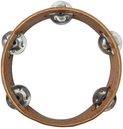 Peruvian Arts Small Wooden Tambourine