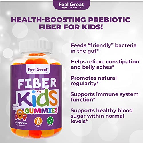 Fiber Gummies for Kids by Feel Great Vitamin Co. Kids Constipation