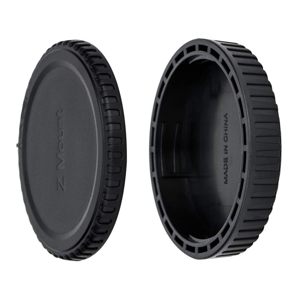 JJC Body Cap & Rear Lens Cap Set for Nikon Z Mount Mirrorless Digital Camera & Z Mount System Lens