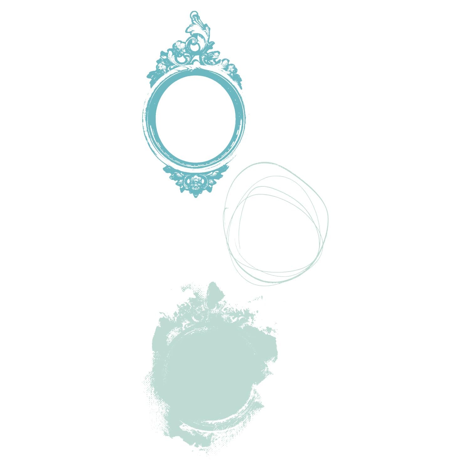 Sizzix Layered Clear Stamps - Artsy Regal Frame by 49 and Market