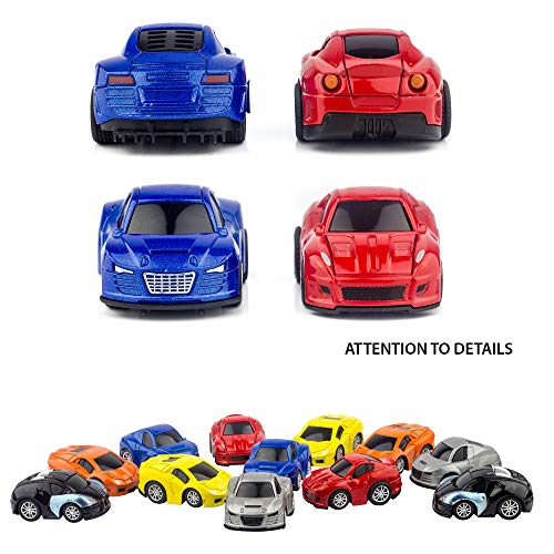 Liberty Imports 12 Assorted Pullback Diecast Metal Race Cars Set (1 Dozen)