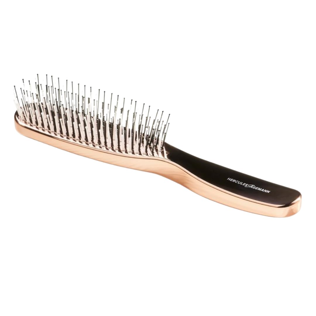 HERCULES SÄGEMANN - Magic Brush Rose Gold | High Quality Scalp Brush for Gentle Detangling without Pulling. Ideal for Men and Women, Suitable for Wet and Dry Hair | Colour: Rose Gold