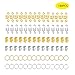 180 Pieces Aluminum Hair dreadlocks Twisted braid spring Hair braid ring for Hair Accessory Gold Silver Multiple Styles