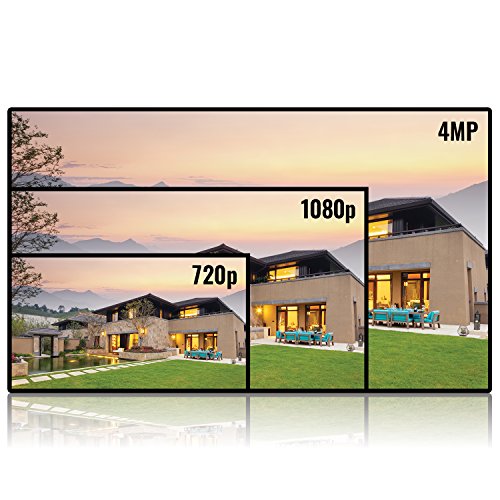 EZVIZ QUAD HD 4MP Outdoor IP PoE Surveillance System, 4 Weatherproof HD Security Cameras, 4 Channel 2TB NVR Storage, 100ft Night Vision, Customizable Motion Detection, ONVIF Compliant