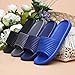 Jiyaru Unisex Anti-Slip Home Shoes Bath Slipper Indoor Slipper Black 40 US7.5