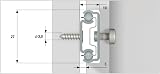 Hafele Metal Drawer Runners 27mm x 310mm 516mm Pair Replacement view 3