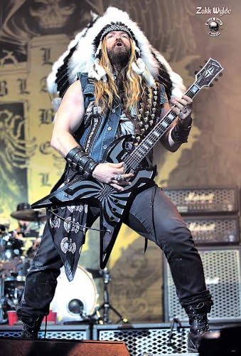 O-7095 Zakk Wylde "Playing Guitar" Music Poster Wall Decoration Poster#2 Size 24"x35"inch. Rare New - Image Print Photo