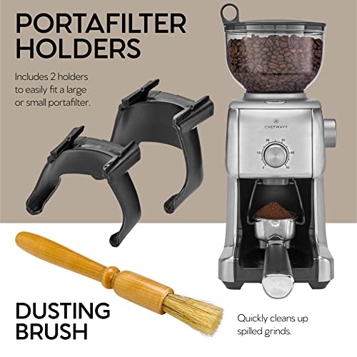 ChefWave Conical Burr Coffee Grinder 16 Grind Settings Electric