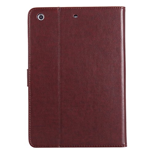 iPad Mini 2 Mini 3 Case, LittleMax(TM) Lightweight PU Leather Flip Stand Embossed Cat & Tree Case Smart Cover with Auto Wake/Sleep for Apple iPad Mini 3/2/1 [One Free Stylus Pen]-#2 Coffee - Thumbnail 3