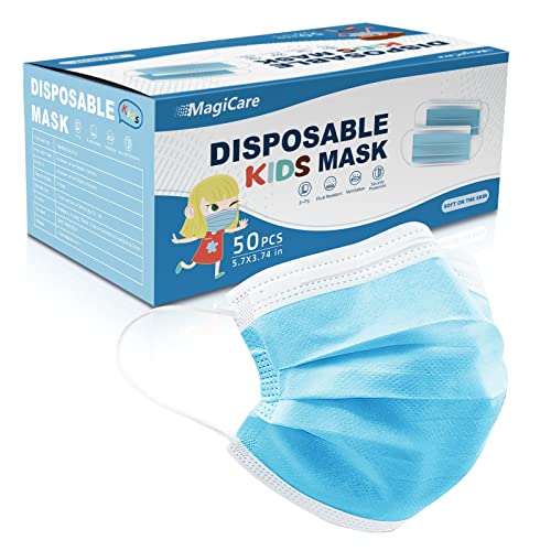 MAGICARE Kids Disposable Face Masks Youth Ages 412 Small Face