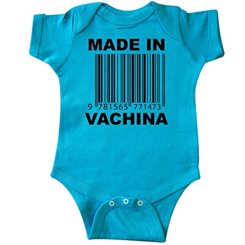 Inktastic Unisex Baby Made In Vachina Infant Creeper 6 Months Turquoise