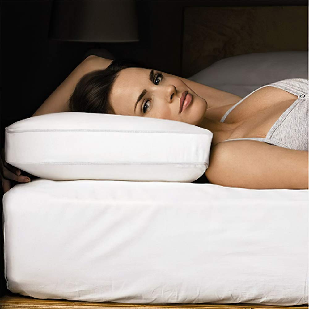 Linens Limited Luxury Square Edge Super Bounce Spiral Fibre Box Pillow