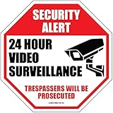 Industrial Grade Security Camera Sign 11 inch by 11 inch