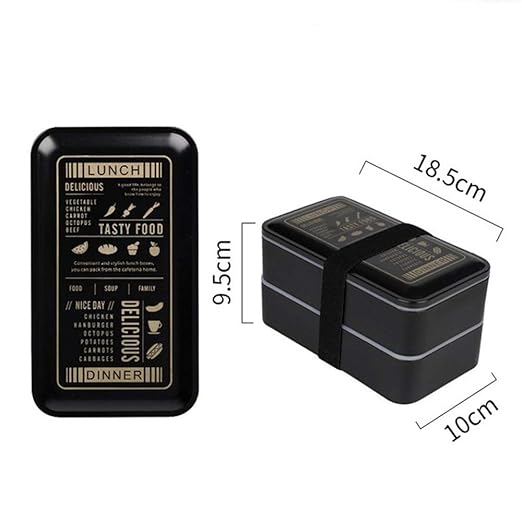 HGHG - Fiambrera portátil de doble capa, ecológica, con ...
