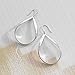 Silpada 'Do the Twist' Open Teardrop Drop Earrings in Sterling Silver