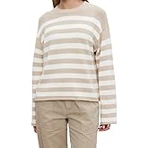 VELVET BY GRAHAM & SPENCER Women's Lex Cotton Cashmere Sweater, Sable/Milk