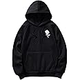 Floerns Men's Graphic Print Long Sleeve Drawstring Hoodie Pullover Sweatshirt