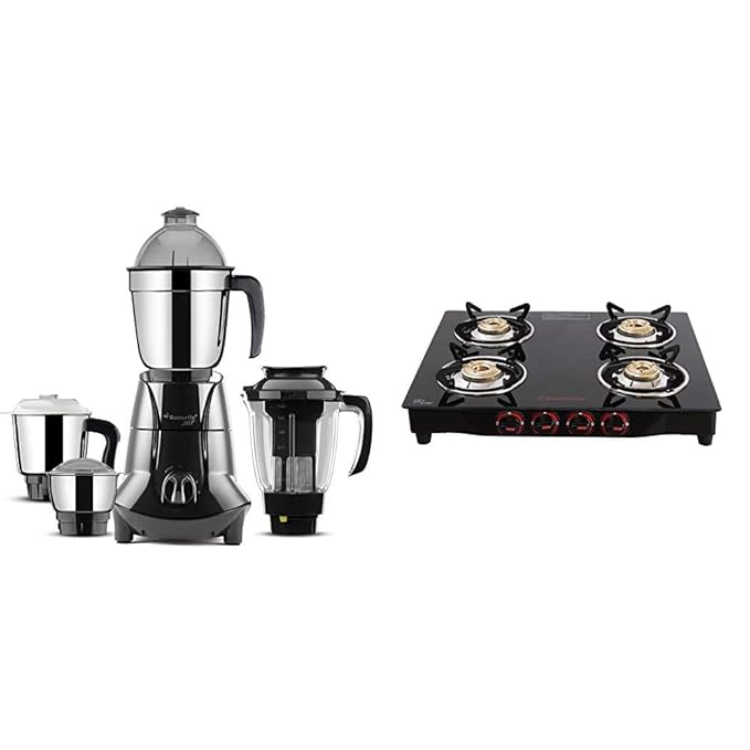 Buy Butterfly Jet Elite Mixer Grinder, 750W, 4 Jars (Grey) & Butterfly