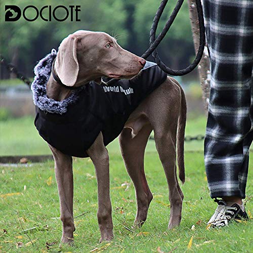 Dog Jacket Winter Coat for Dogs Extra Warm Plush Collar Waterproof