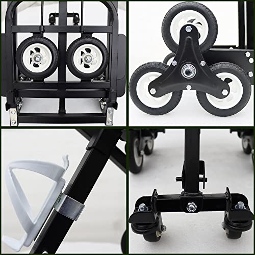 INTBUYING Heavy Duty Stair Climber Hand Trucks Portable Folding Stair