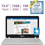 Newest ASUS 15.6’’ 2-in-1 Touchscreen FHD 1080p Laptop PC, 7th Intel Core i5-7200u, 12GB DDR4 SDRAM, 1TB HDD, Built-in fingerprint reader, Windows Ink Capable Display, Backlit Keyboard, Windows 10