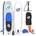 Goplus Inflatable Stand Up Paddle Board Package w/Fin Adjustable Paddle Pump Kit Carry Backpack, 6