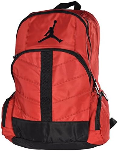 Nike Jordan Air Jumpman 23 Red Backpack Book Bag - w/fFREE Cell Phone Anti-Dust Plug