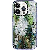 CASETiFY Compact iPhone 14 Pro Case [2X Military Grade Drop Tested / 4ft Drop Protection] - Wild Squill Flowers - Peri Purple