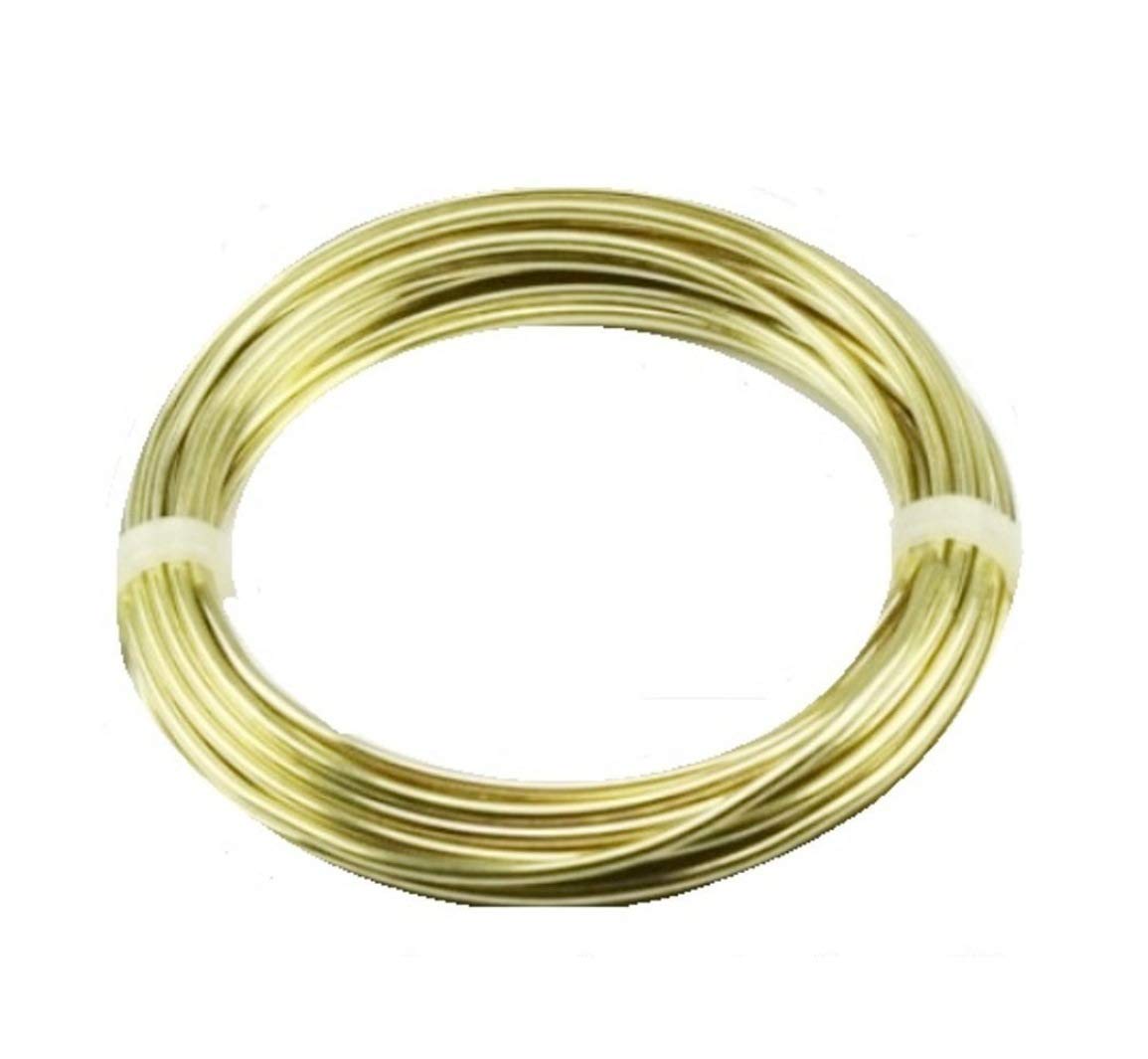 12 Ga Brass Round Wire 1/2 Lb. 25 Ft. Coil (260 Solid