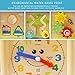 LuaLua Baby Toys for 1 2 3 Year Old Educational Wooden Bead Maze Shape Sorter Activity Cube Gifts for Boy And Girl Toddlers