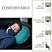 Hikenture Camping Travel Pillow Small Backpacking Pillow - Blow Up Compressible Neck Lumbar Support for Hiking, Travel, Beach