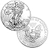 2025-1 oz American Silver Eagle Coin Brilliant Uncirculated with Certificate of Authenticity $1 Seller BU