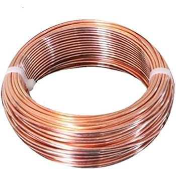 copper wire solid single awg coil bare pure ft