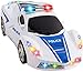 Battery Operated Bump and Go Transformers Toys for Kids Car Transformer Robot Police Car Toy Realistic Engine Sounds and Beautiful Flash Lights (Police Racing Car)