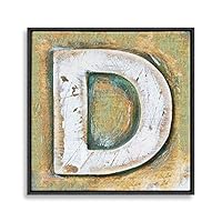 Framed Canvas Wall Art Alphabet Canvas Prints Home Artwork Decoration for Living Room,Bedroom - 16x16 inches