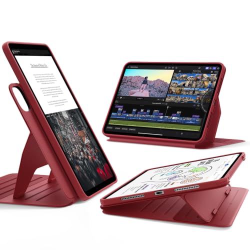 ESR für iPad Pro 11 Zoll Hülle 2025/2024 (M5/M4), drehbare Hülle mit Abnehmbarer Magnetabdeckung, Ständer im Hoch-/Querformat, 9 Standwinkel, Shift Se