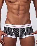 Croota Mens Underwear, Low-Rise Boxer Brief, Satin Accented Waistband
