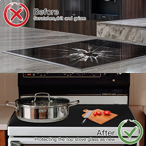 Glass Stove Top Cover,28.5x20.5 Inch Stove Top Covers For Electric