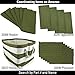 DII 100% Cotton Cloth Napkins, Oversized 20x20 Dinner Napkins, for Basic Everyday Use, Banquets, Weddings, Events, or Family Gatherings - Set of 6, Olive Green