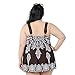 M&Z Coverups Plus Size Bathing Suits 2 pieces Daisy Prints Swimwear for Woman