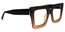 Zeelool Stylish Acetate Thick Oversized Square