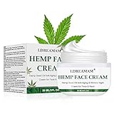 Hemp Cream, Face moisturizer Cream, Anti-Wrinkle And Fine Lines, Anti-Aging Hemp Oil Day Face And Neck Cream, Collagen Boosting, Relieves Inflammation