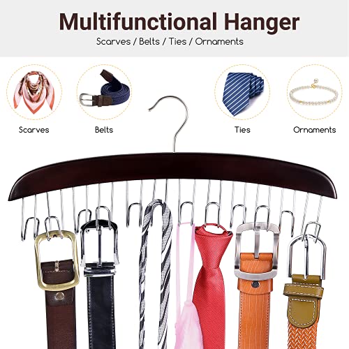 Ohuhu Belt Hanger for Closet, Belt Organizer Bow Holder Hanging Rack