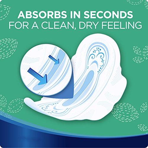 Always Ultra Thin Super Pads, With Wings, 58 Count