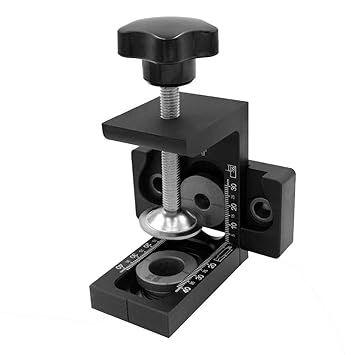 Festnight Doweling Jig Pocket Hole Jig Kit Wood Vertical Drilling Detachable Locator for Furniture Connecting Hole Puncher Carpentry Tools