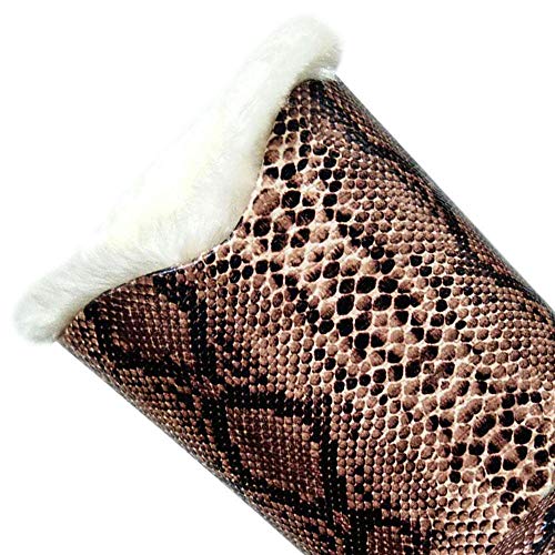 Merssavo Eyeglasses Holder, Modern Plush Lined PU Leather Household Storage Holder Protective [Anti-scratch] [Dustproof] Stand Case for Eyeglass and Sunglasses, Snake Skin Pattern - Thumbnail 3